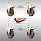 Service Caster 5 Inch 316SS High Temp Glass Filled Nylon 10mm Stem Caster Set Lock Brake SCC-SS316TSTTL20S514-GFNSHT-M1015-4 - alternate 2